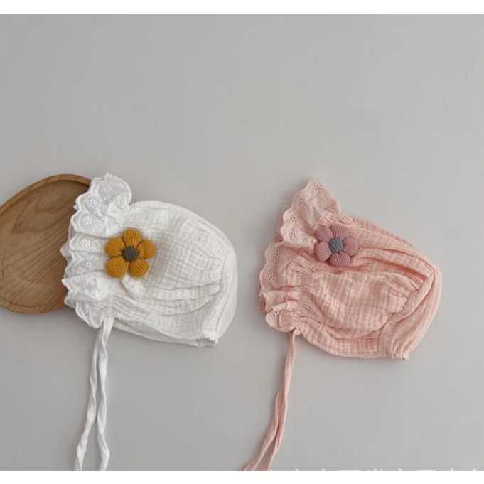 Topi Bayi Perempuan Bunga  / Topi Bayi perempuan Newborn