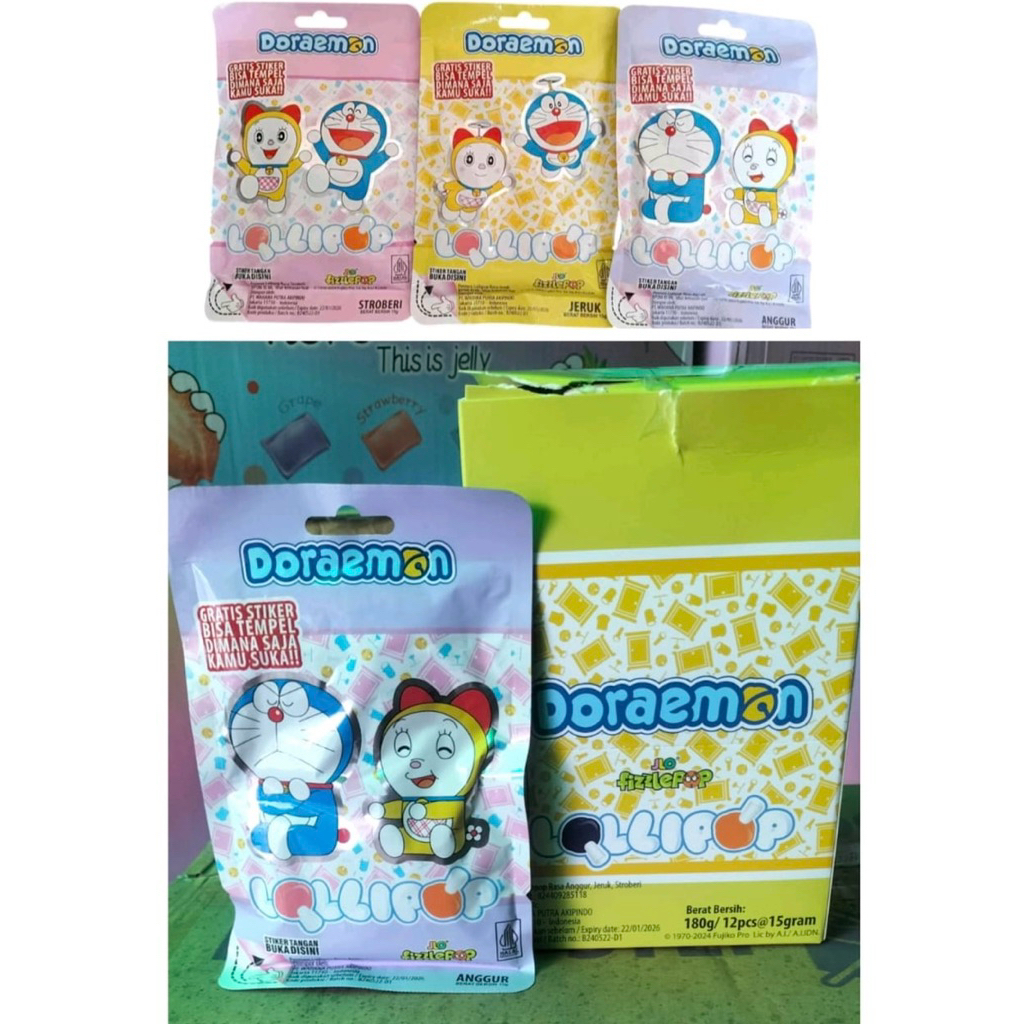 

(ECERAN) JLO Fizzlepop permen lollipop Tatto Hadiah sticker tangan/Permen JLO lollipop Hadiah tatto sticker tangan