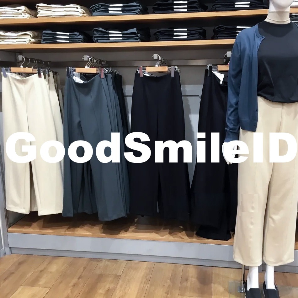 SALE PENAWARAN TERBATAS 5-11 DES Women Celana Lurus Double Face Straight Stretch Long Pants Panjang 