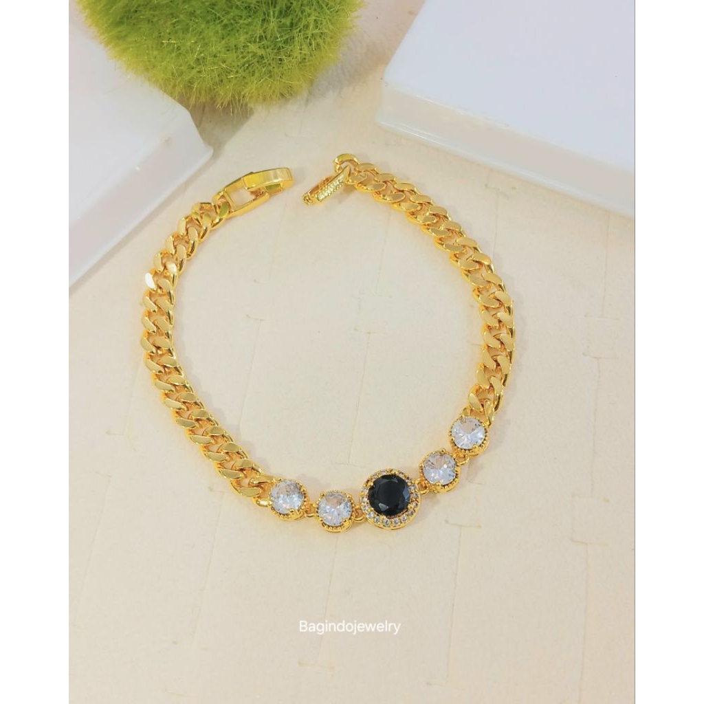 gelang batu diamond cantik batu mata
