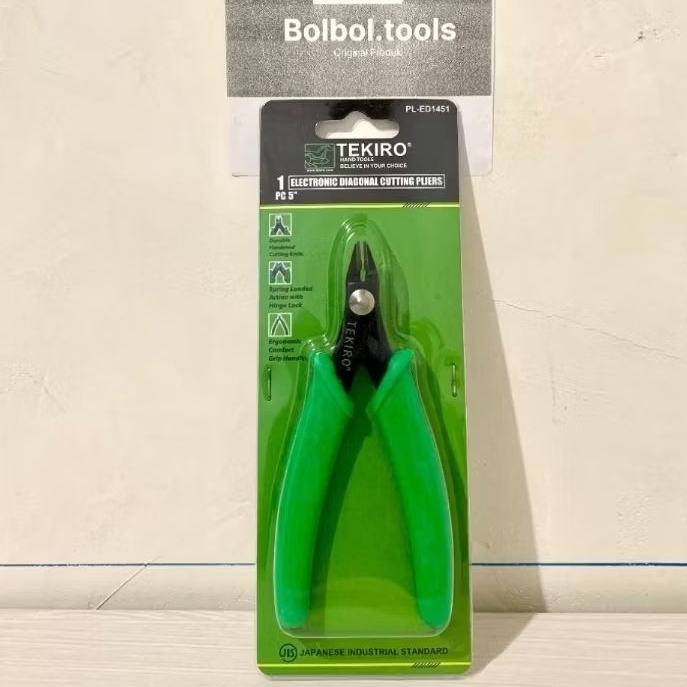 TEKIRO Electronic Diagonal Cutting Plier 5" Tekiro Tang Potong Elektronik 5 Inch Original
