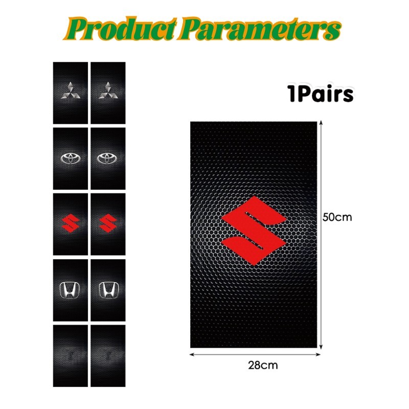 2PCS/Set Stiker Pilar Pintu Mobil Tahan Lama Sticker Pelindung Pilar Mobil Avanza Innova Tahan Jemur