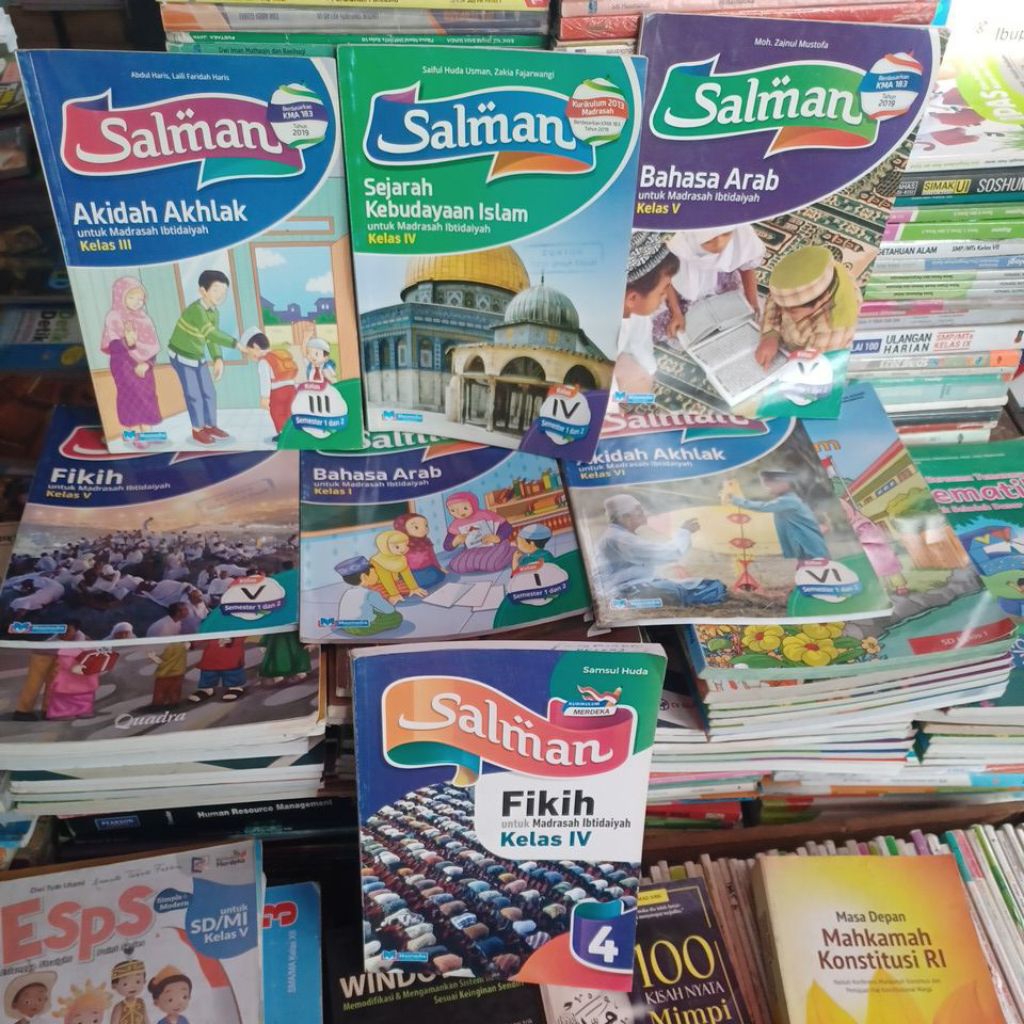 Akidah Sejarah Kebudayaan Islam Bahasa Arab Fiqih Salman Kelas 1 Kelas 3 Kelas 4 Kelas 5 Penerbit Ma