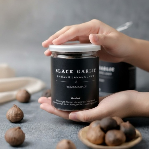 

Bawang Hitam Lanang | 50gr 100gr 150gr | Black Garlic Premium Herbal Fermentasi Alami Original