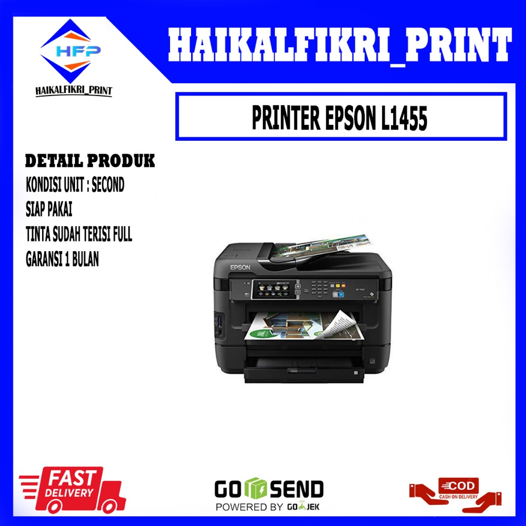 Printer epson L1455 A3+ Print scan copy wifi adf
