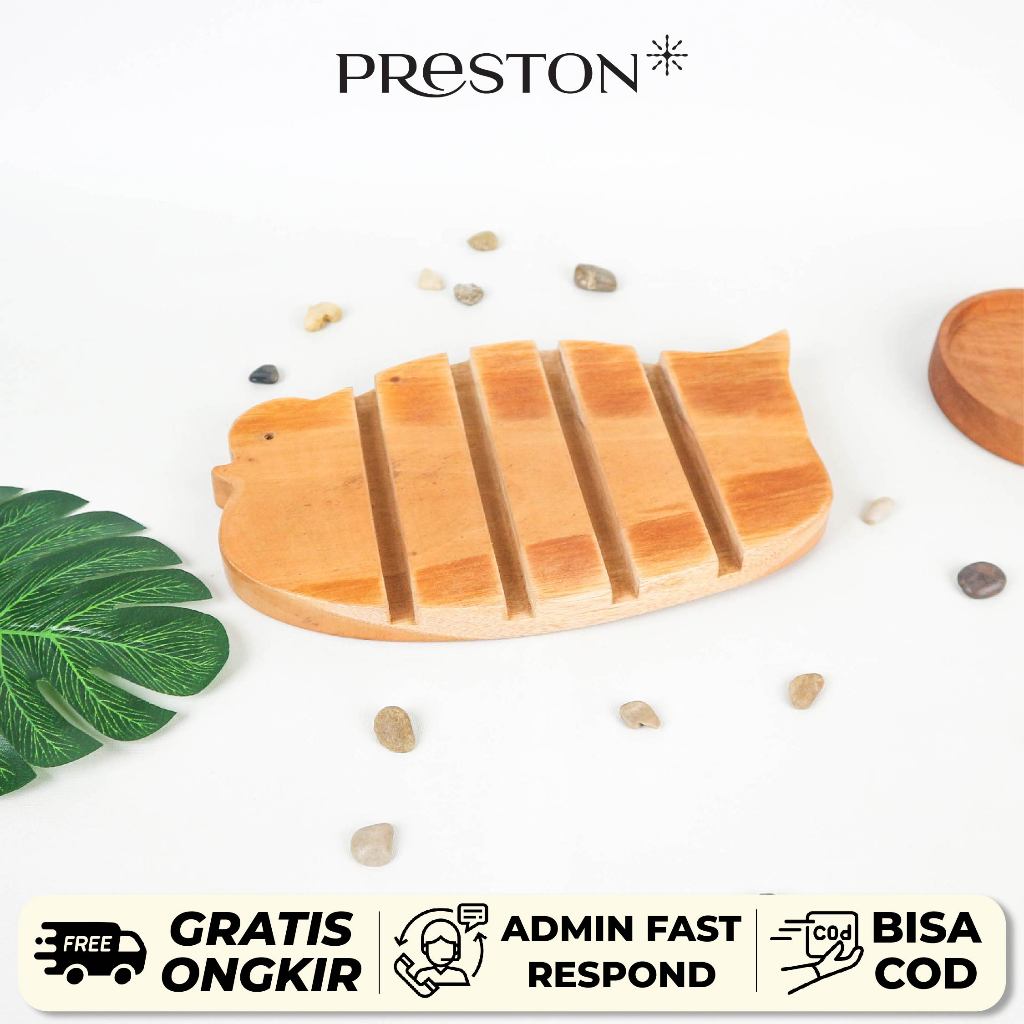 PRESTON Tatakan Ikan Panjang Kayu