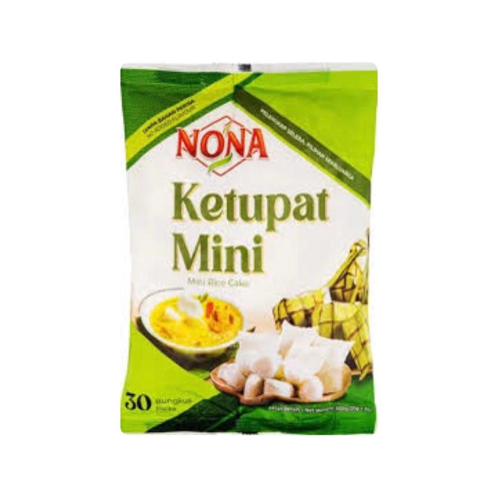 

NONA KETUPAT MINI INSTAN Nona Mini Rice Cake MALAYSIA 600g (isi 30Pack x 20g)