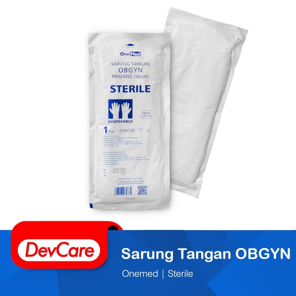 Handscoon Glove Obgyn Steril ONEMED Sarung Tangan Kandungan & Kebidanan