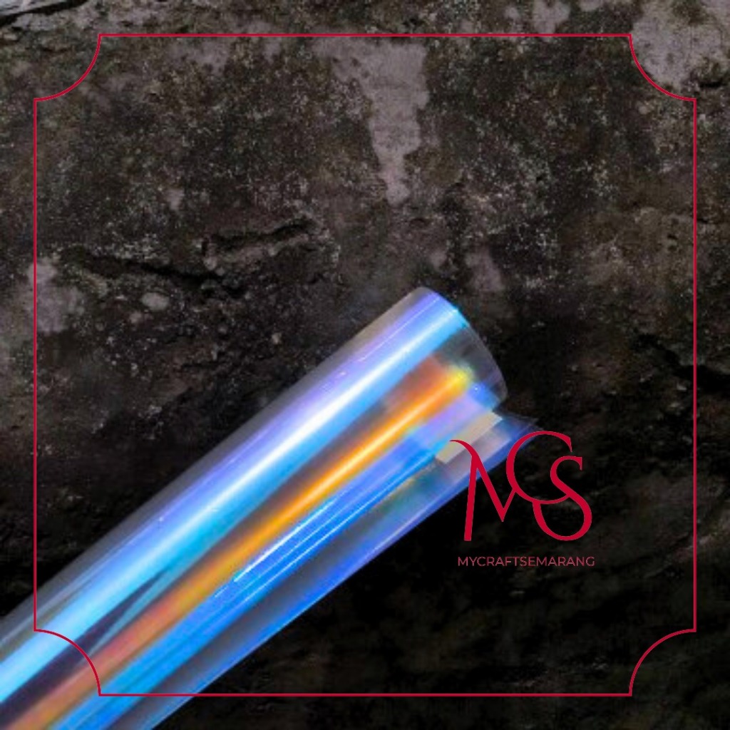 Cellophane Kertas Buket Motif Hologram
