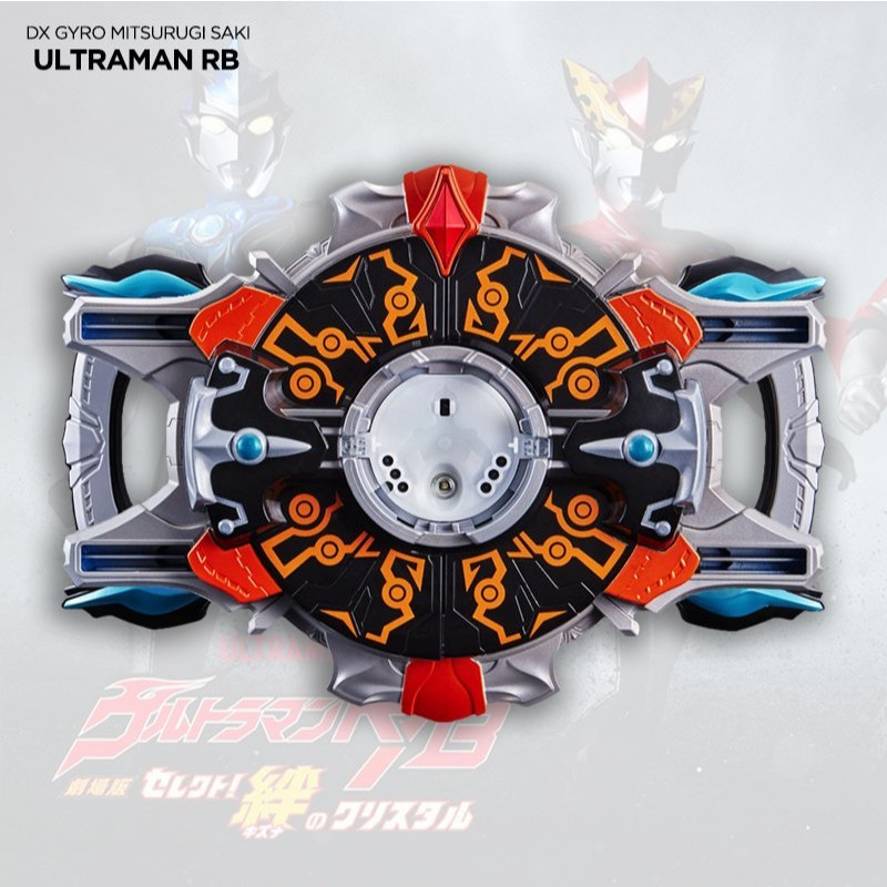 Mainan Ultraman R/B DX Gyro Versi Mitsurugi Saki Grigio – Alat Transformasi Lengkap Crystal – Suara 