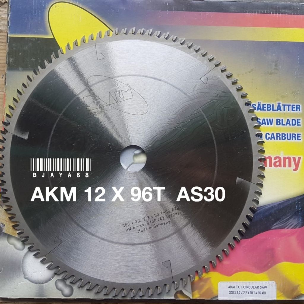 AKM PISAU GERGAJI CIRCULAR SAW BLADE 12" X 96T GIGI AKM GERMANY