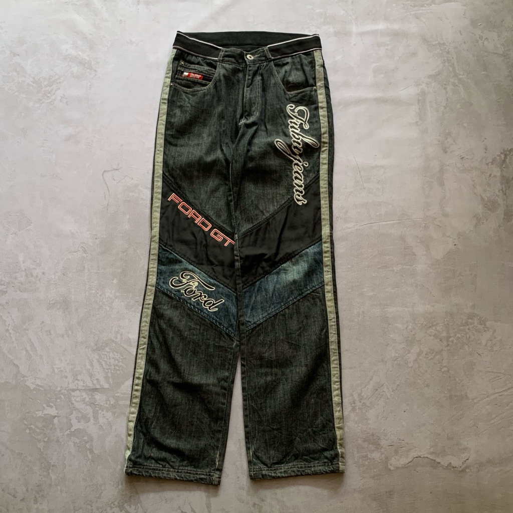 Fubu x Ford GT Denim Jeans | Celana Panjang Hip Hop