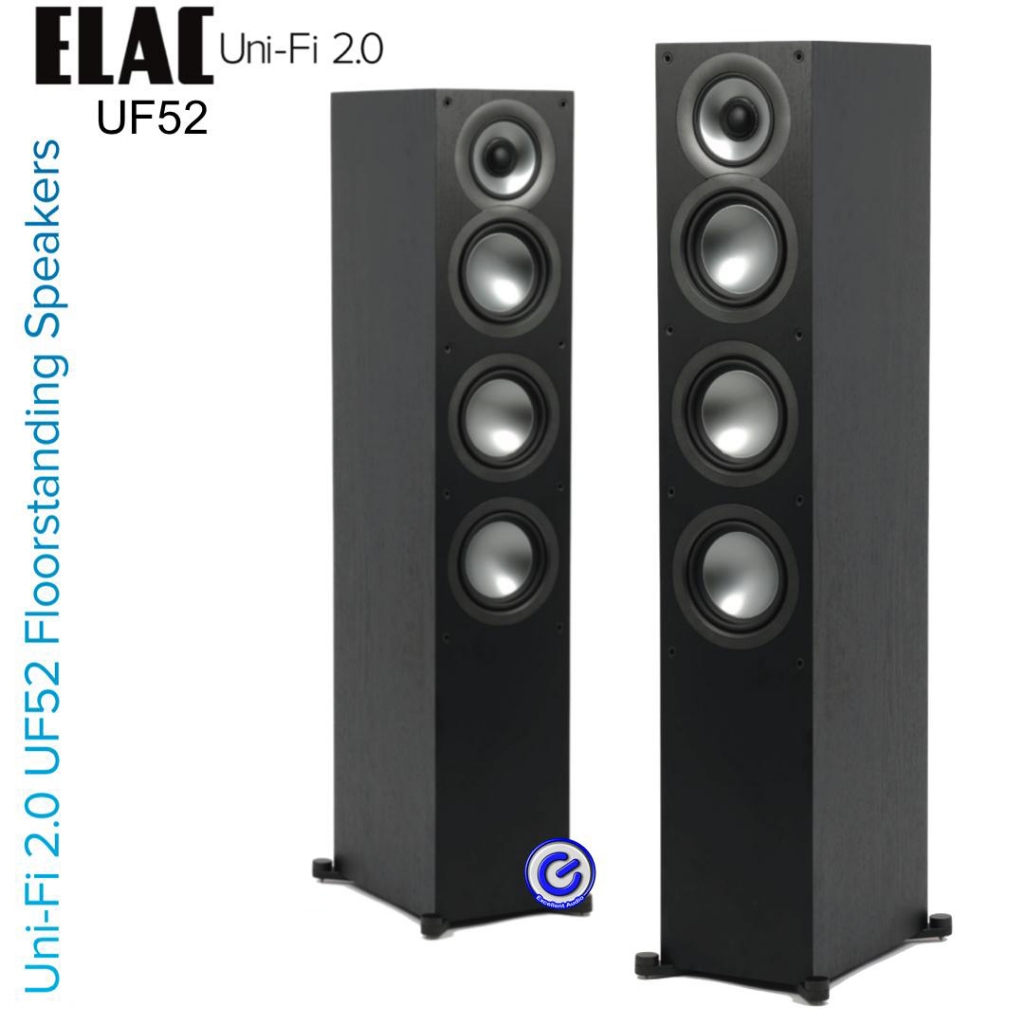 ELAC Uni-Fi 2.0 UF52 Speaker 3 Way Bass Reflex dengan Tweeter 1 Inch Soft Dome dan Woofer 5.25 Inch 