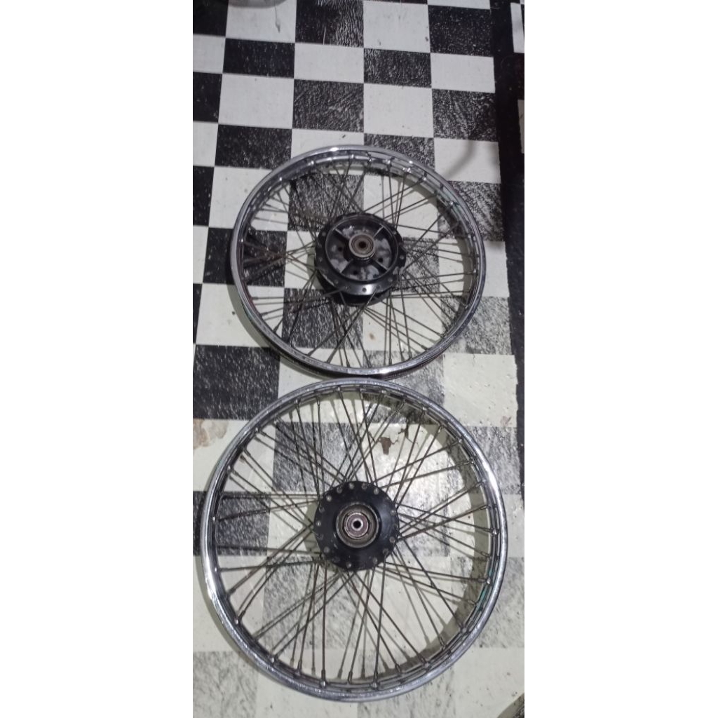 VELK VELG DEPAN BELAKANG JARI JARI F1ZR F1Z FORCE1 TROMOL ORIGINAL COPOTAN