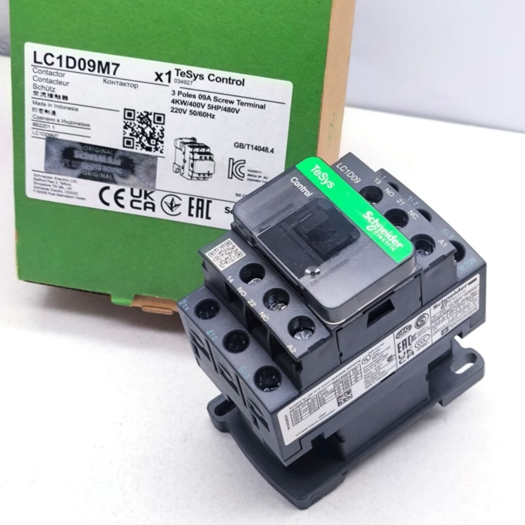 Contactor Kontaktor Schneider LC1D09 LC1D09M7 LCID09 LCID09M7 220V