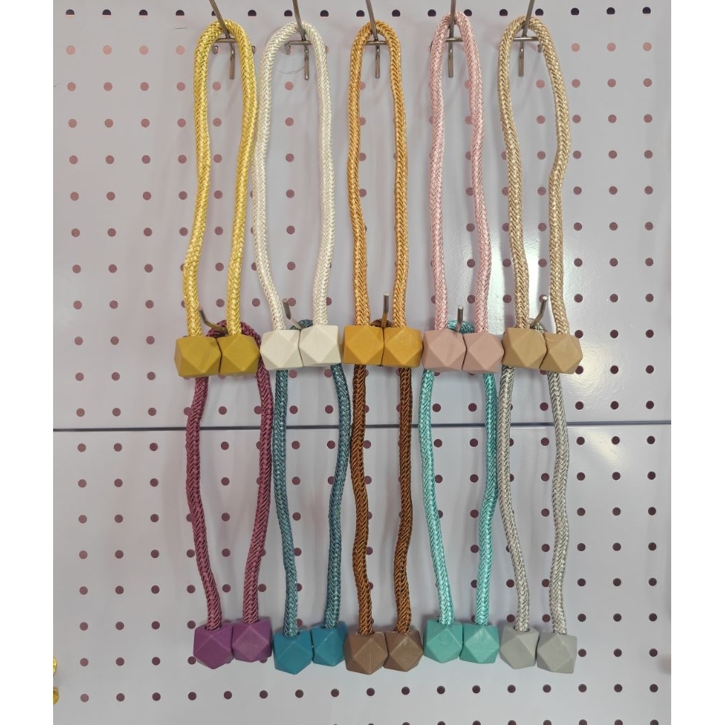 Tassel gorden RUBIK PERSEGI MAGNET tali pengait gordyn tasel hordeng