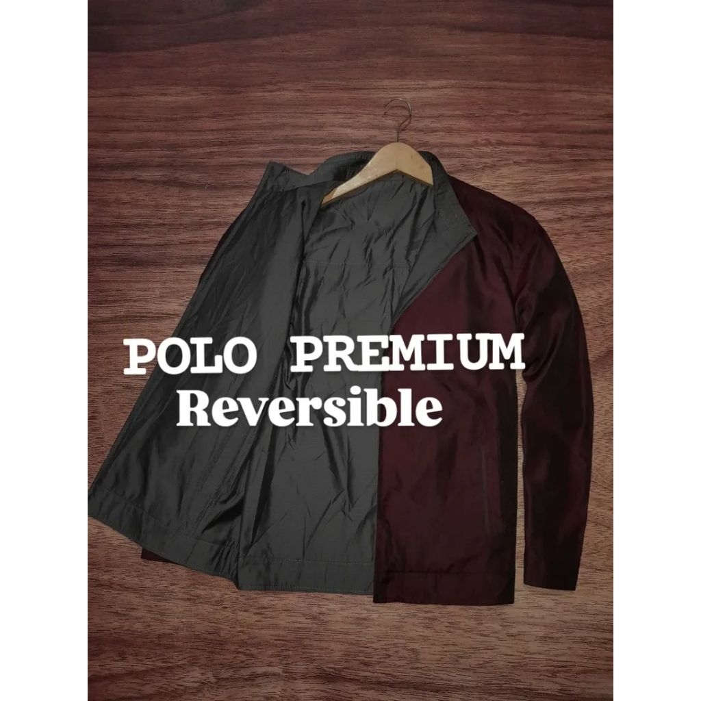 Jaket casual POLO(bulak balik) reversible second preloved