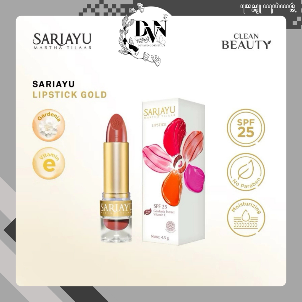 SARIAYU LIPSTICK GOLD SERIES (ALL VARIANTS)