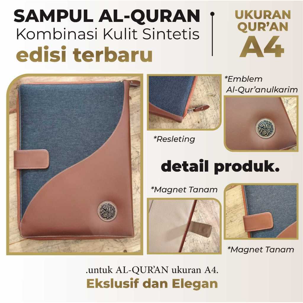 sampul alquran A4 - cover quran saja ukuran A4 - COVER QURAN eksklusif - QUR'AN A4
