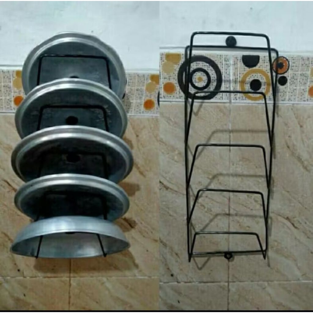 RAK TUTUP PANCI / RAK SUSUN TUTUP PANCI / RAK GANTUNG TUTUP PANCI