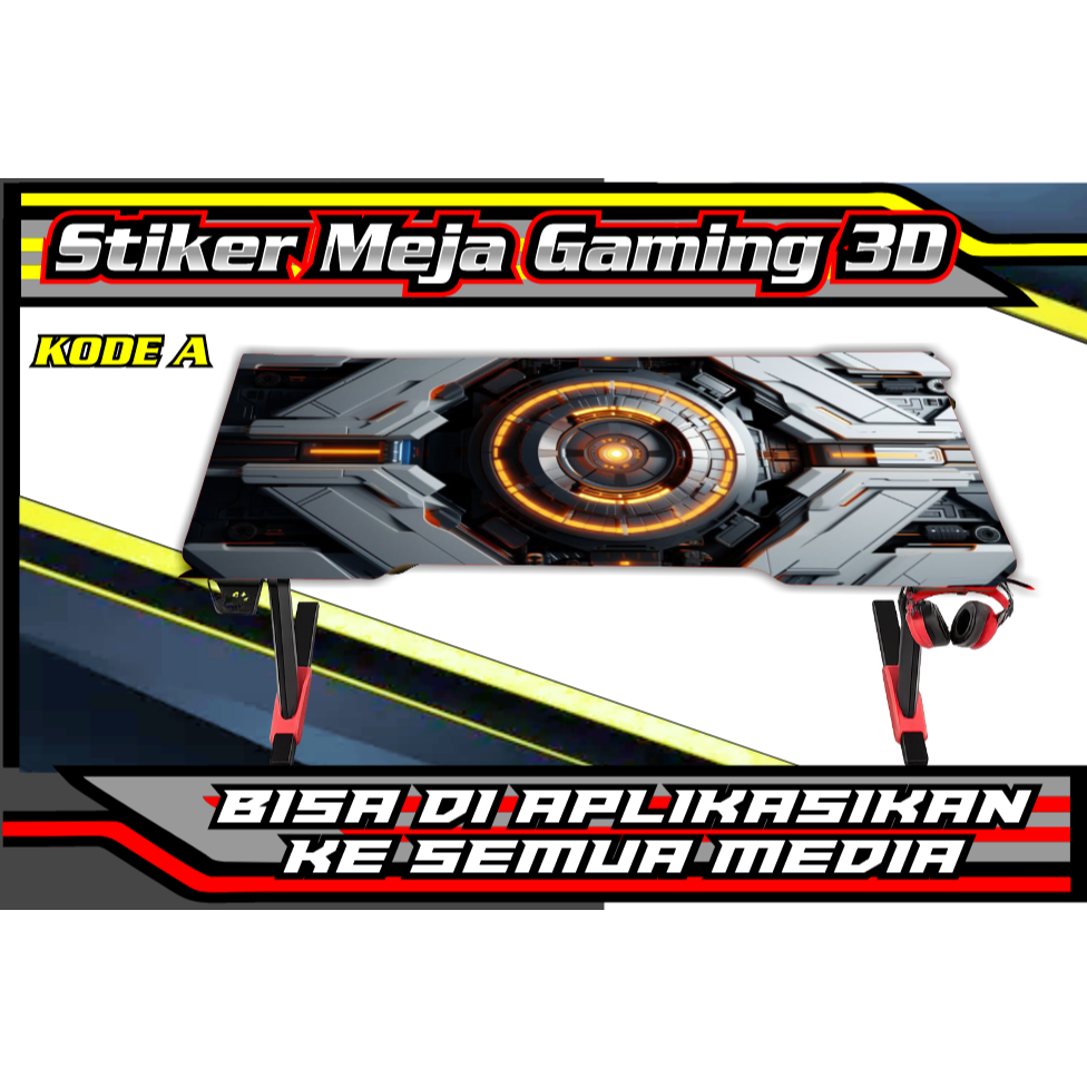 Stiker Meja Komputer | Meja Gaming | Meja Belajar | Stiker meja 3D