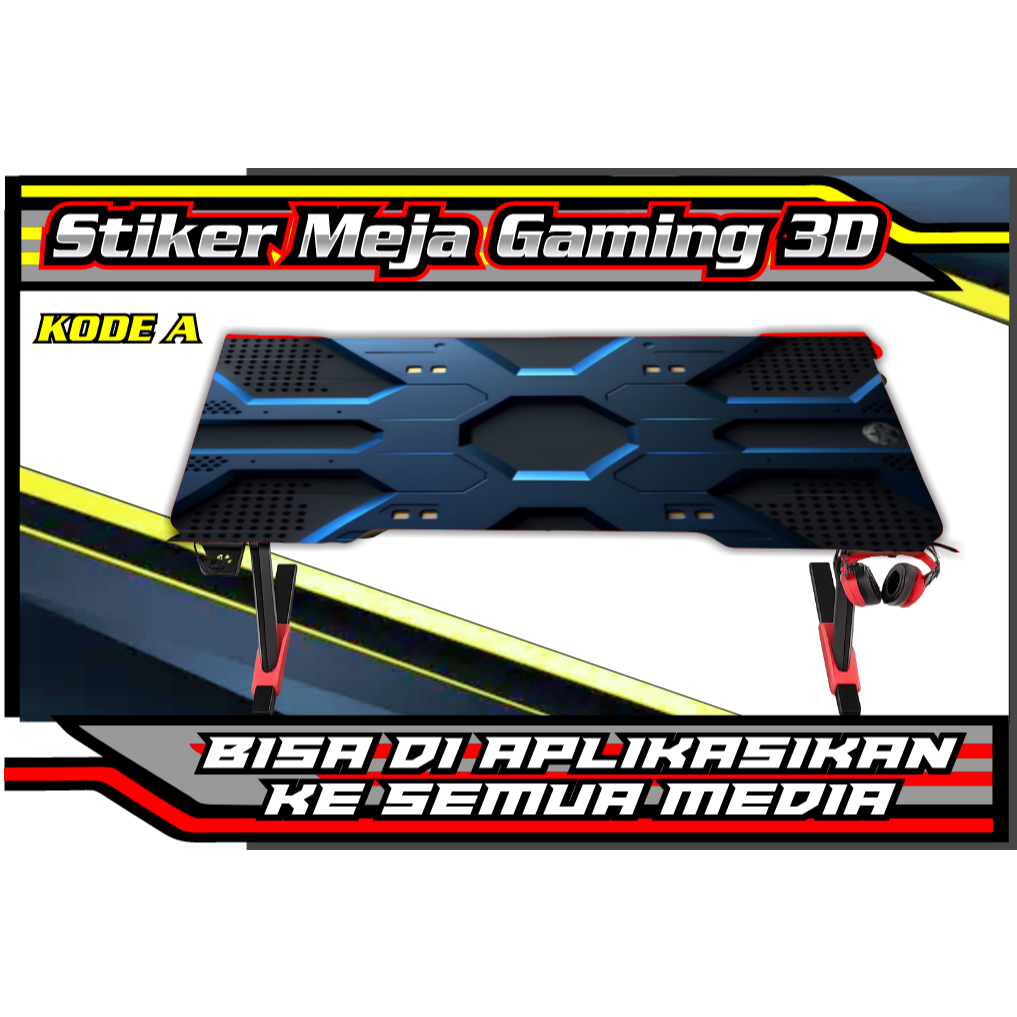 Stiker Meja Komputer | Meja Gaming | Meja Belajar | Stiker meja 3D