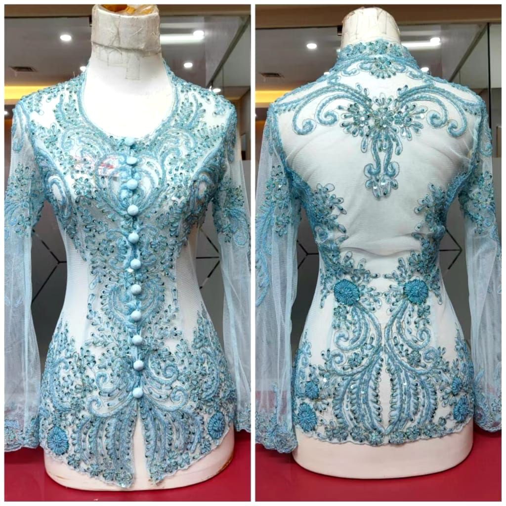 SETELAN KEBAYA PAYET KRAH SUNDA/KEBAYA PAYET LENGAN PANJANG/KEBAYA PAYET MEWAH
