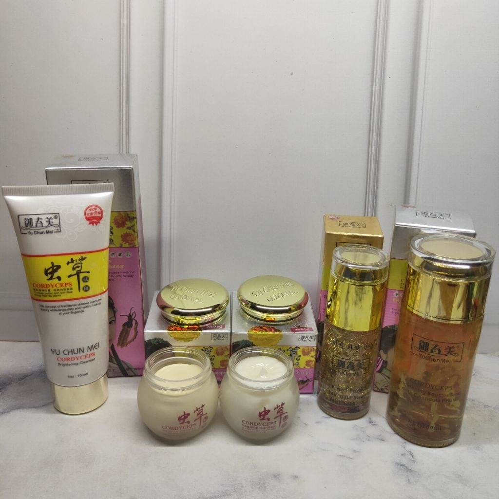Paket Yu Chun Mei Cordyceps 5in1 Original Perawatan Wajah BPOM