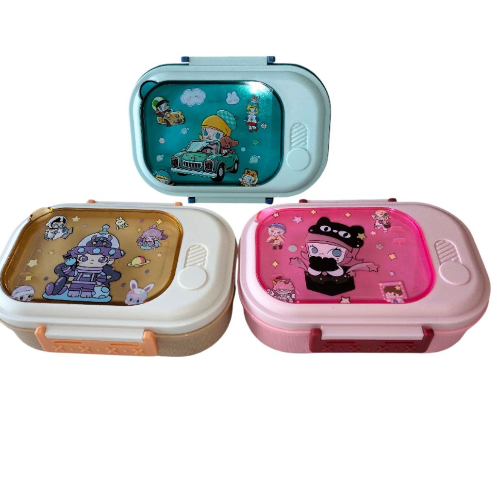 Kotak Makan Pop Mart Car/kotak makan anak anak/kotak bekal anak anak