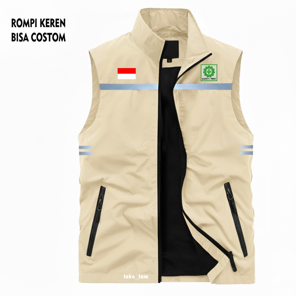 Rompi K3 Safety First Waterproof Nyaman Tebal rompi scotlight distro k3 keselamatan kerja original r