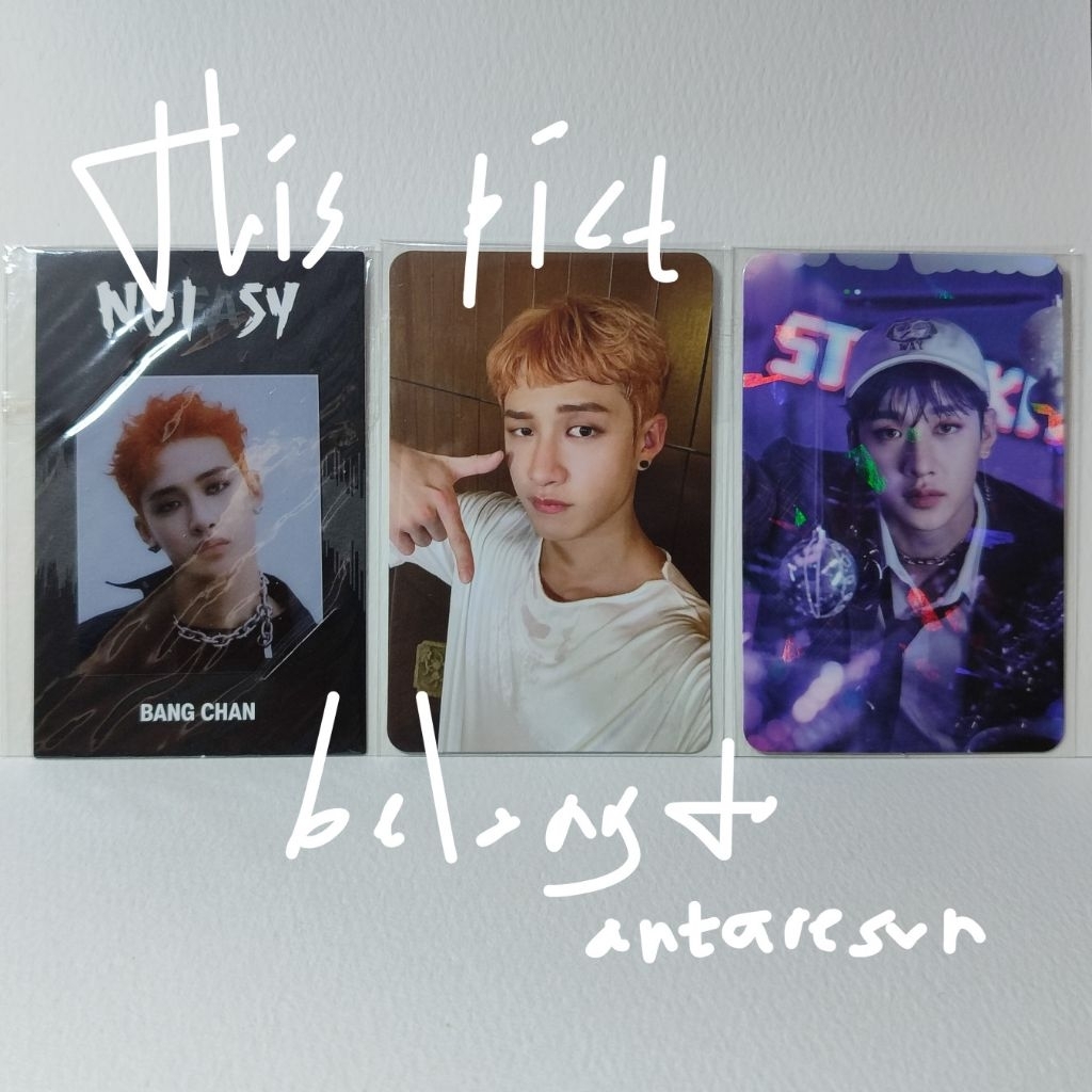 OFFICIAL Photocard BANG CHAN Stray Kids | ID | Noeasy | Double Side (DS) | Christmas EveL (CE) Glitt