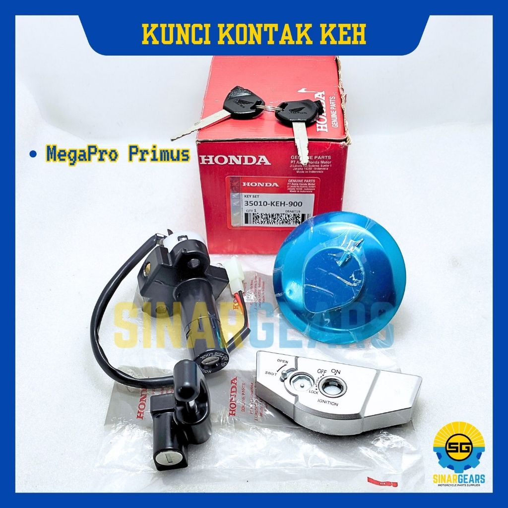 Keyset Original Honda KEH Kunci Kontak Megapro Primus Konci Motor Set Key Set Ori AHM
