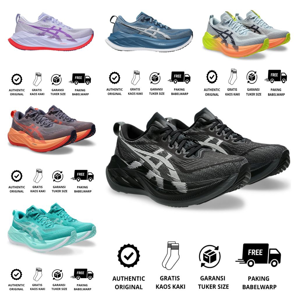 Sepatu Running pria 4sic3 Superblast 2 Black Grey Men's Neww