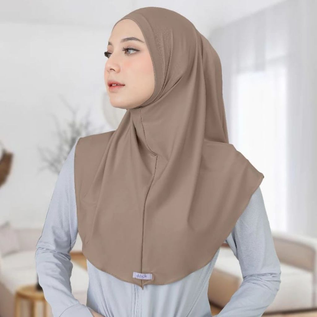 Jilbab Instan Kerudung Bergo Hamidah Instan Non Pet