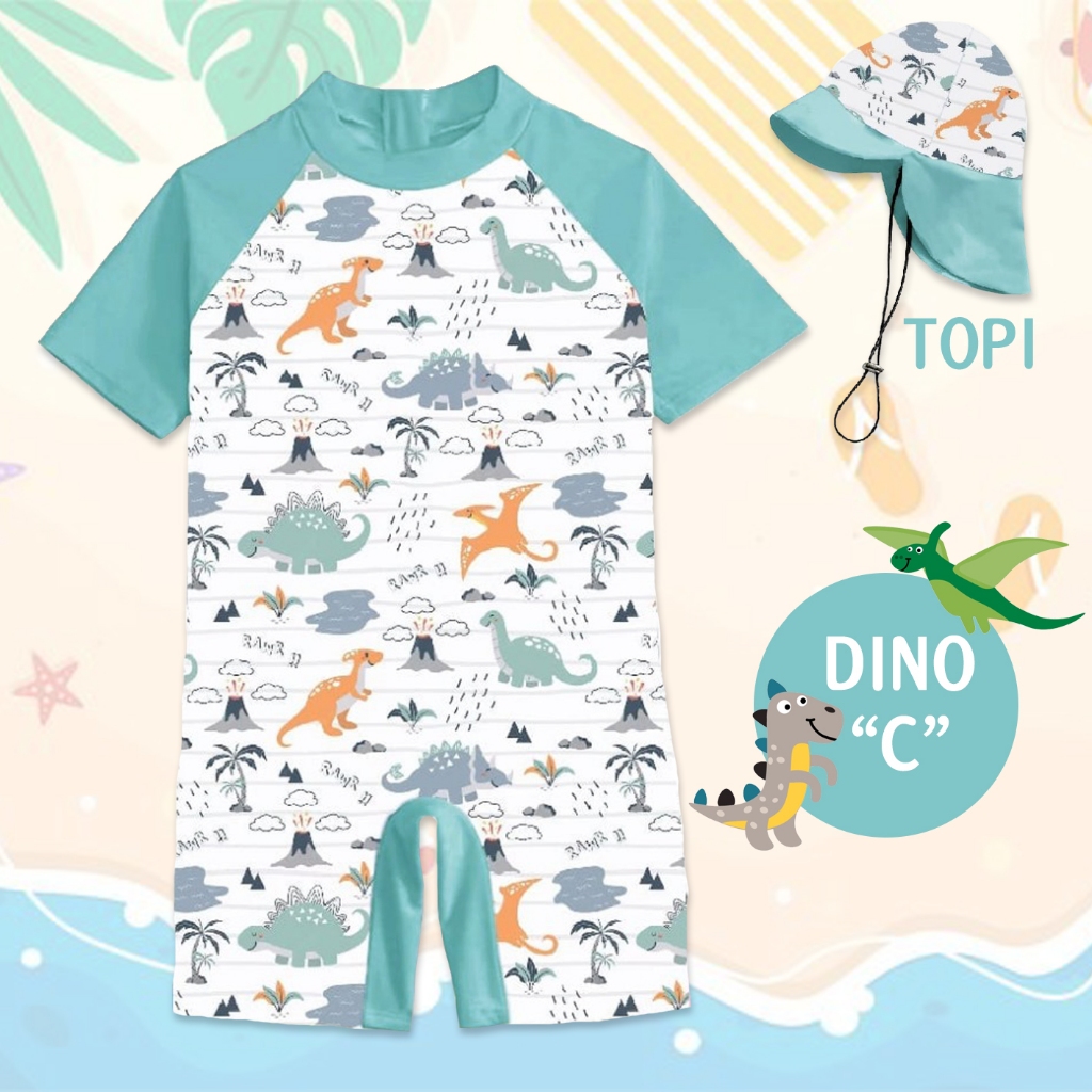 Baju Renang Anak Laki Laki Import Baju Renang Anak Cowok Swimsuit Diving Anak Import Sea Animals Din