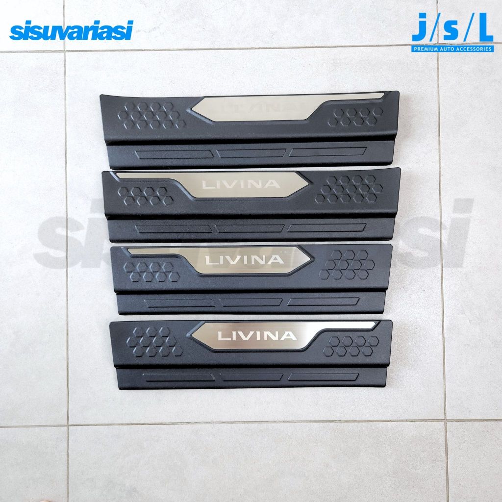 Sillplate Samping Nissan Livina 2019–2025 JSL Activo Sporty | Door Sill Scuff Plate Aksesoris Mobil
