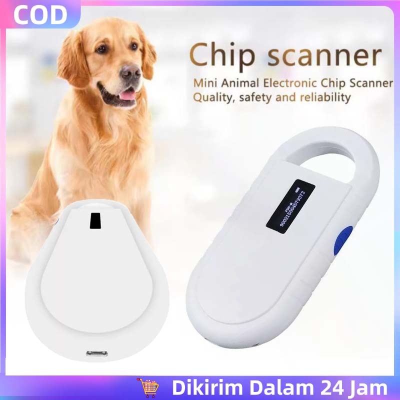 Microchip Reader Hewan Handheld Scanner Microchip RFID Scanner Portable Untuk Kucing Anjing