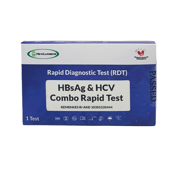 New Lungene HBsAg & HCV Combo Rapid Test - Rapid Diagnostic Test [BOGOR]