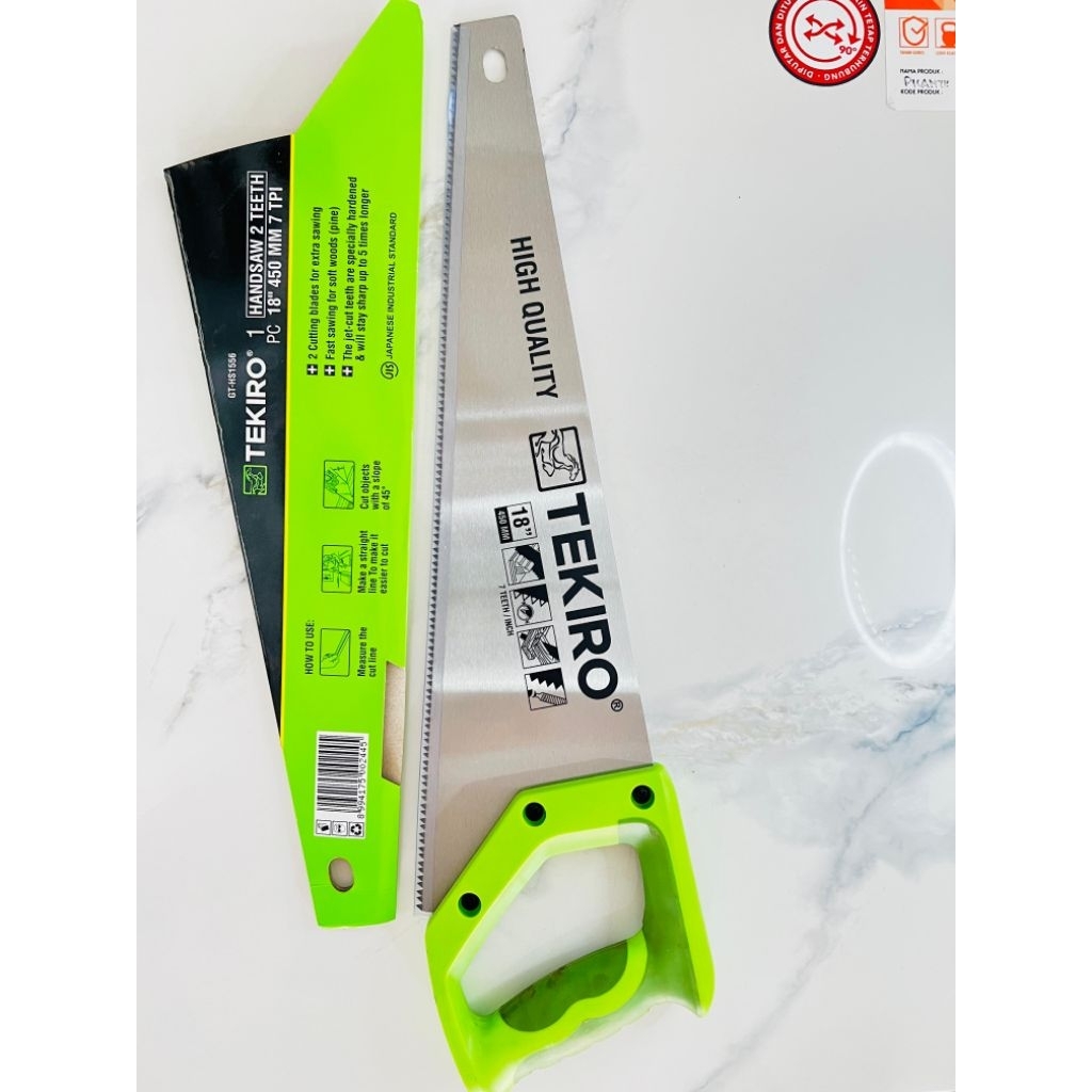 Gergaji Kayu Tekiro 18 Inch 450mm / Free Ongkir / High Quality/ Garansi Original /