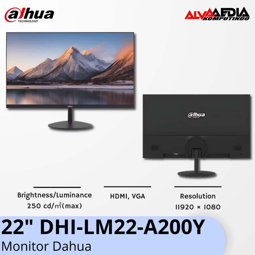 DAHUA MONITOR 22" DHI-LM22-A200Y 100Hz VA HDMI