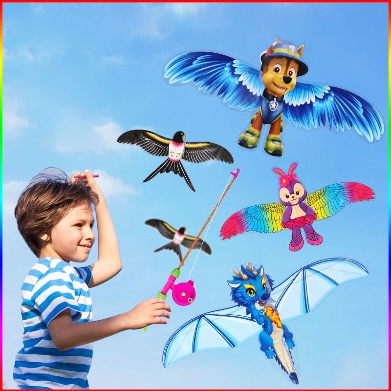 Layang-layang Berventilasi Kartu/layang-layang Anak/layang-layang Burung Beo Elang Layang-layang