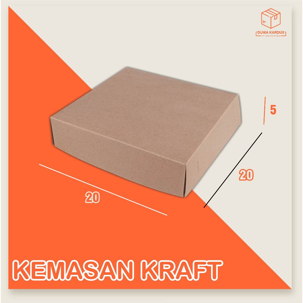 Paper lunch box 20x20x5 cm | laminasi Bagian dalam | box food | Craft eco | Box Makanan | Box takoya