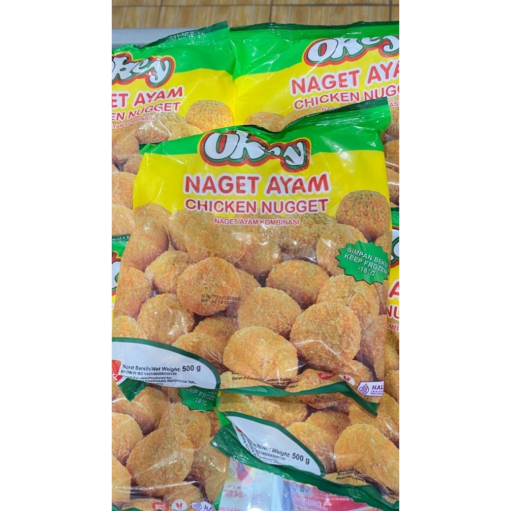 

okey chicken nugget ayam 500gr