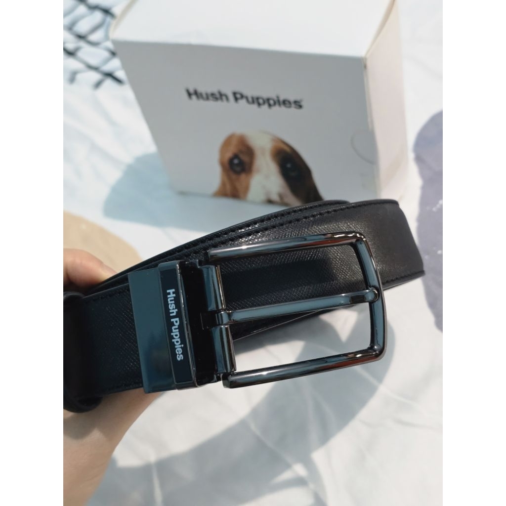 READY IKAT PINGGANG HUSH PUPPIES BELT SABUK PRIA ORIGINAL , KULIT ASLI