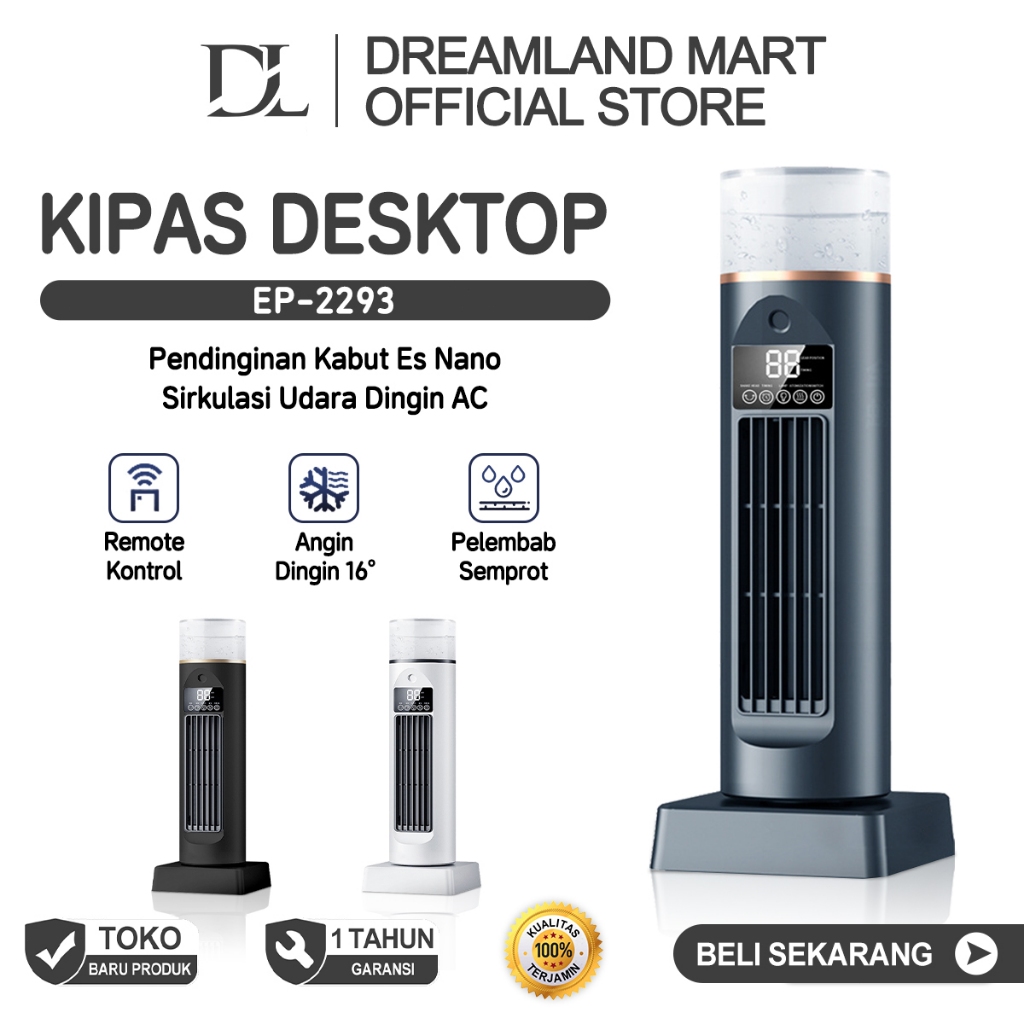 DL Kipas Angin Menara Portable Kipas Angin Ac Air Tower Fan Humidifier Ruangan Kipas Portable