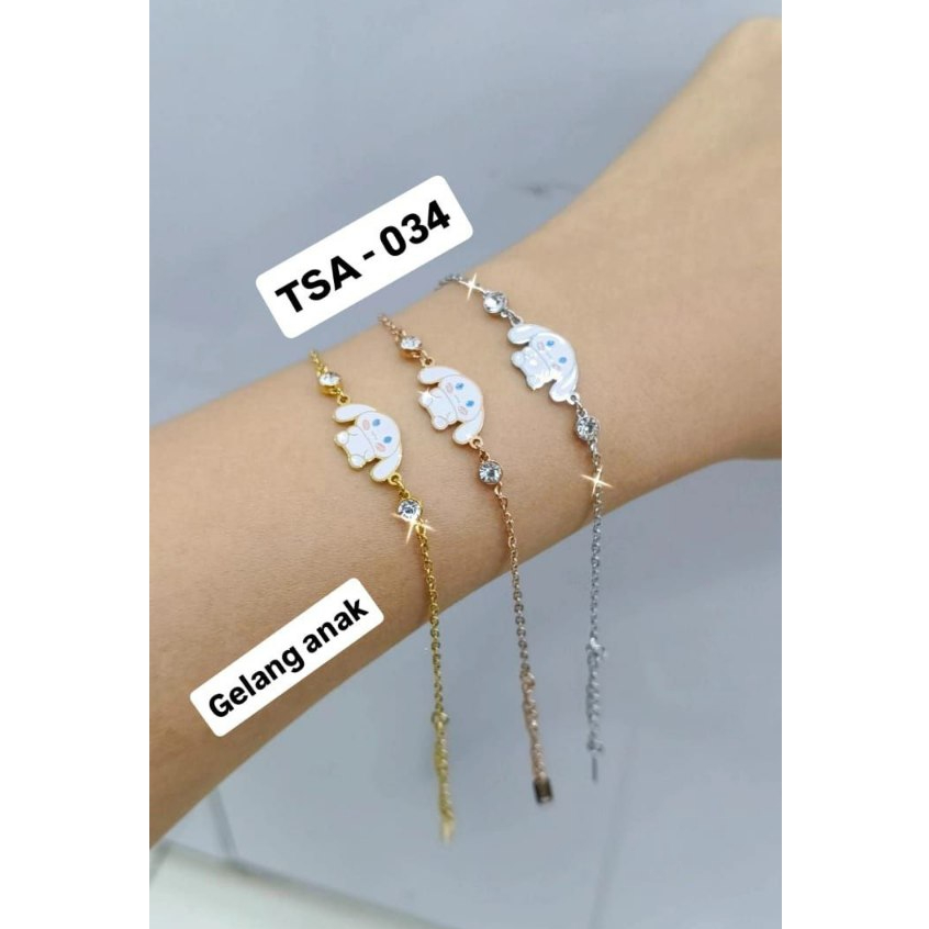 Gelang Pita Titanium Wanita Anti Karat Imut/gelang titanium anak/gelang titanium murah