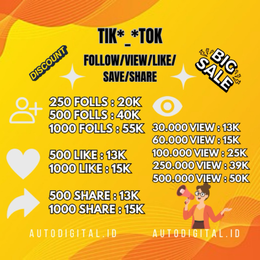 Followers TikTok Real & Aktif - Permanen, Proses Cepat