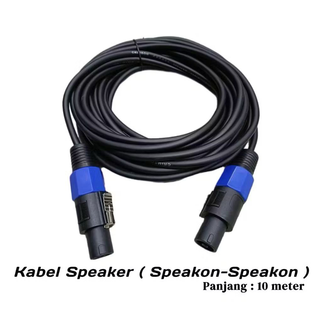 KABEL SPEAKER SPIKON TO SPIKON BERKUALITAS PANJANG 10 METER