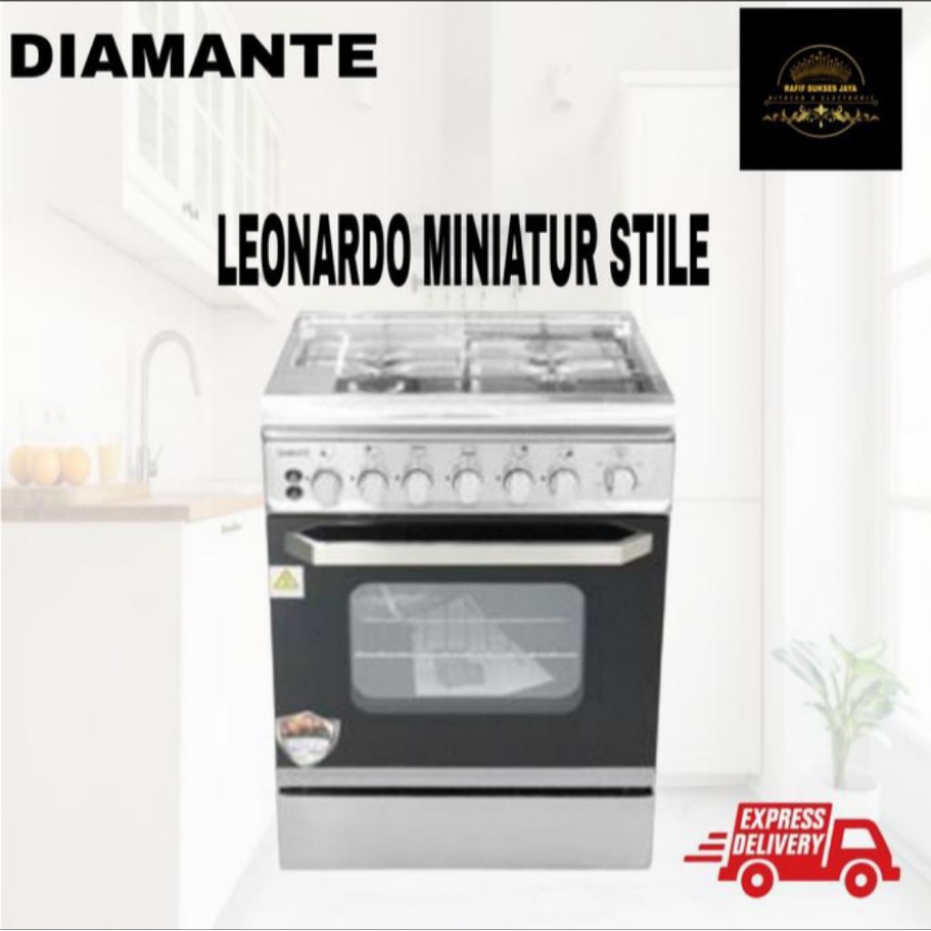 Kompor Freestanding Diamante Leonardo Miniature Stile