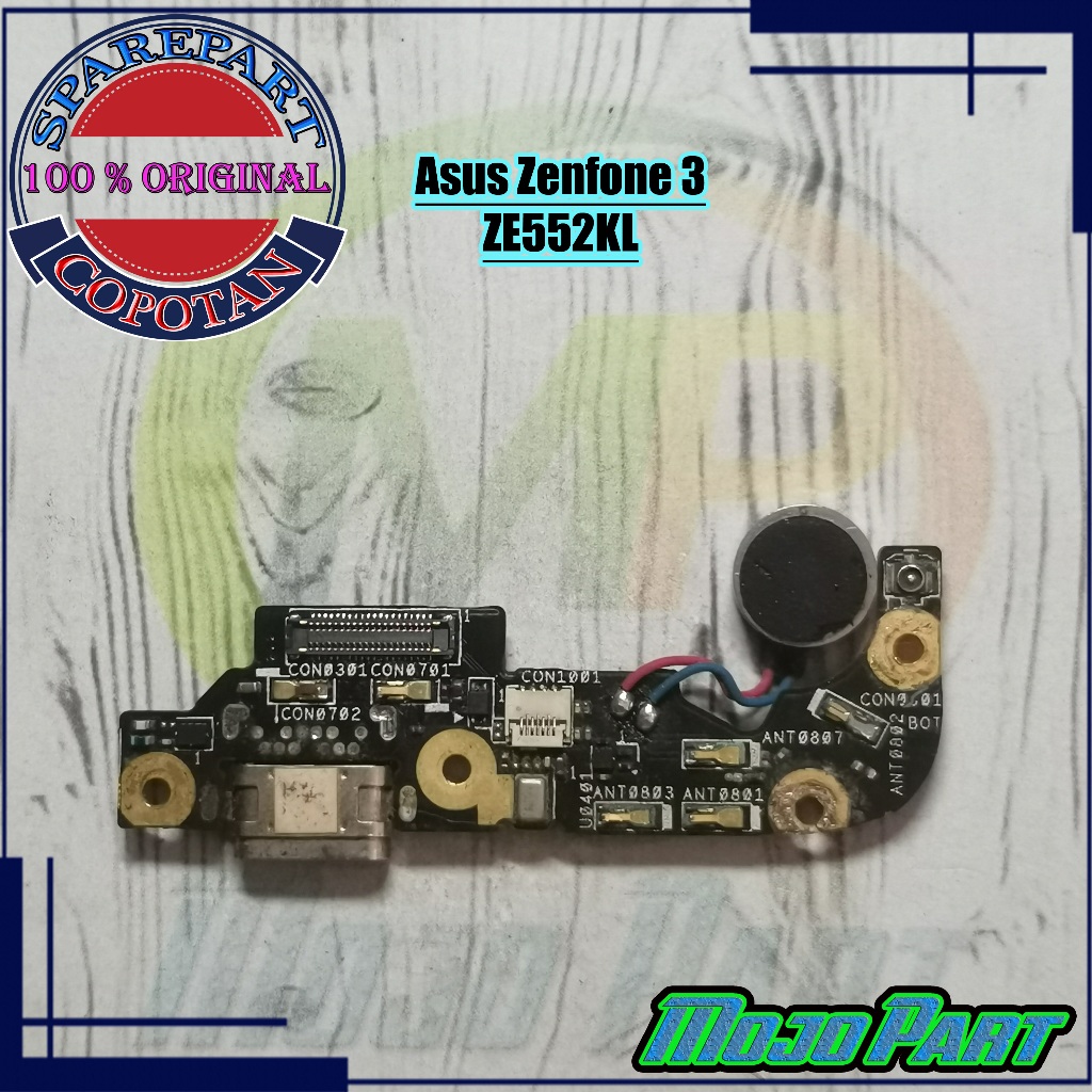 Asus Zenfone 3 ZE552KL Papan Konektor Cas PCB UI Board Charger Mesin Bawah Original Copotan